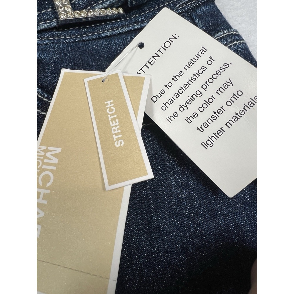 Michael Kors NWT Hollywood Nights Jeans Dark Stonewash Size 6 - Picture 7 of 13